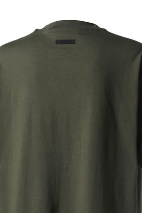 JERSEY CREWNECK TEE / MILITARY