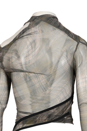 EXCLUSIVE SHIBARI MESH TWISTED TOP / PRIBLK