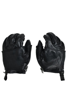 D.HYGEN ディーハイゲン FW25 HORSE LEATHER LAYRED GLOVE / BLK