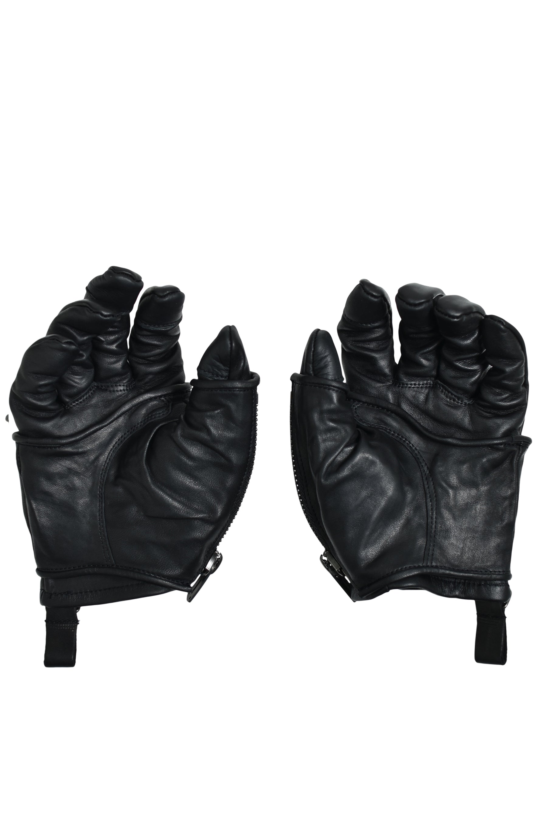 HORSE LEATHER LAYRED GLOVE / BLK