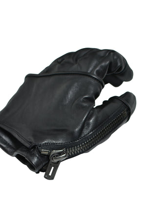 HORSE LEATHER LAYRED GLOVE / BLK
