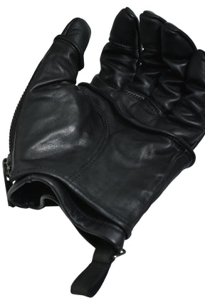 HORSE LEATHER LAYRED GLOVE / BLK