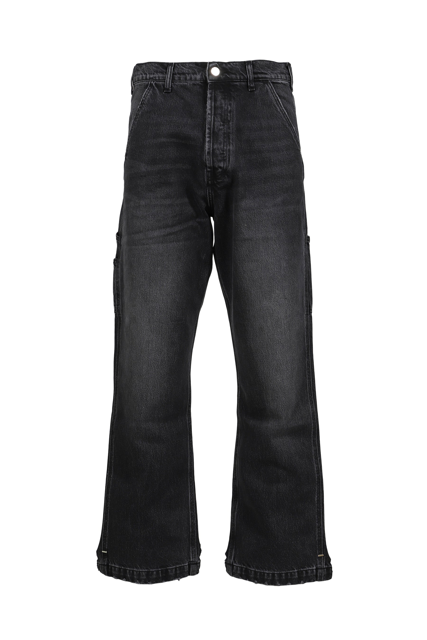 PHRASE WORK ZIP DENIM / WASHED BLK