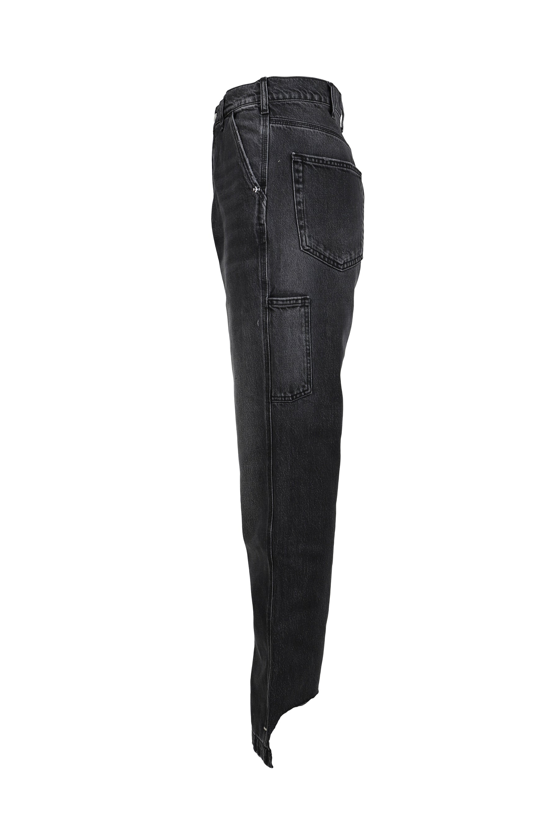 PHRASE WORK ZIP DENIM / WASHED BLK