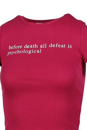 BEFORE DEATH WOMEN'S TEE / WINE