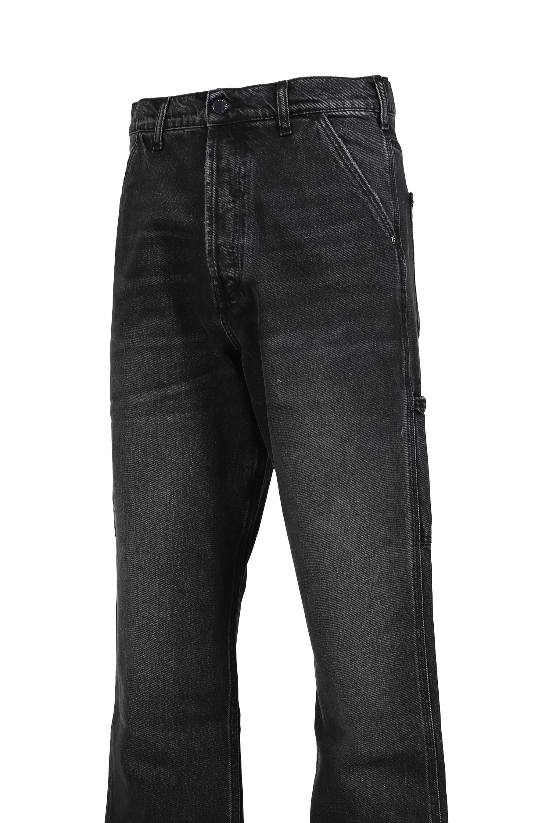 PHRASE WORK ZIP DENIM / WASHED BLK