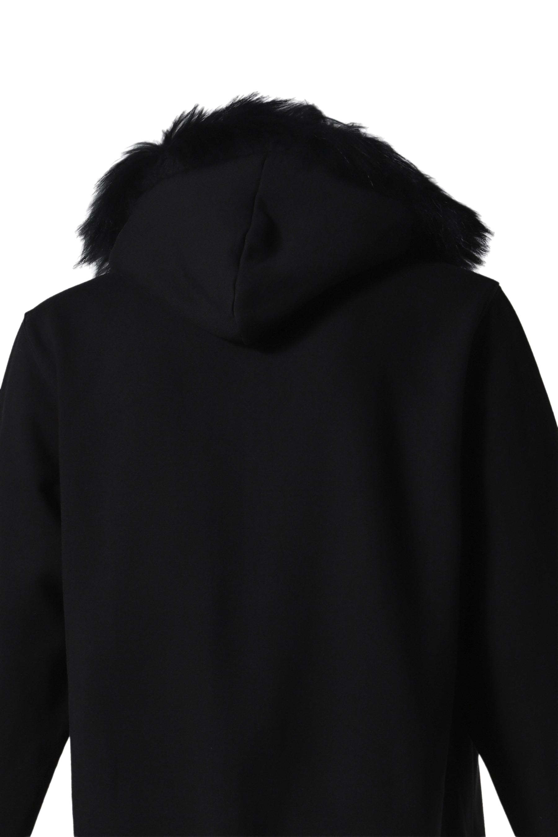 FUR HOODIE BLACK / BLK