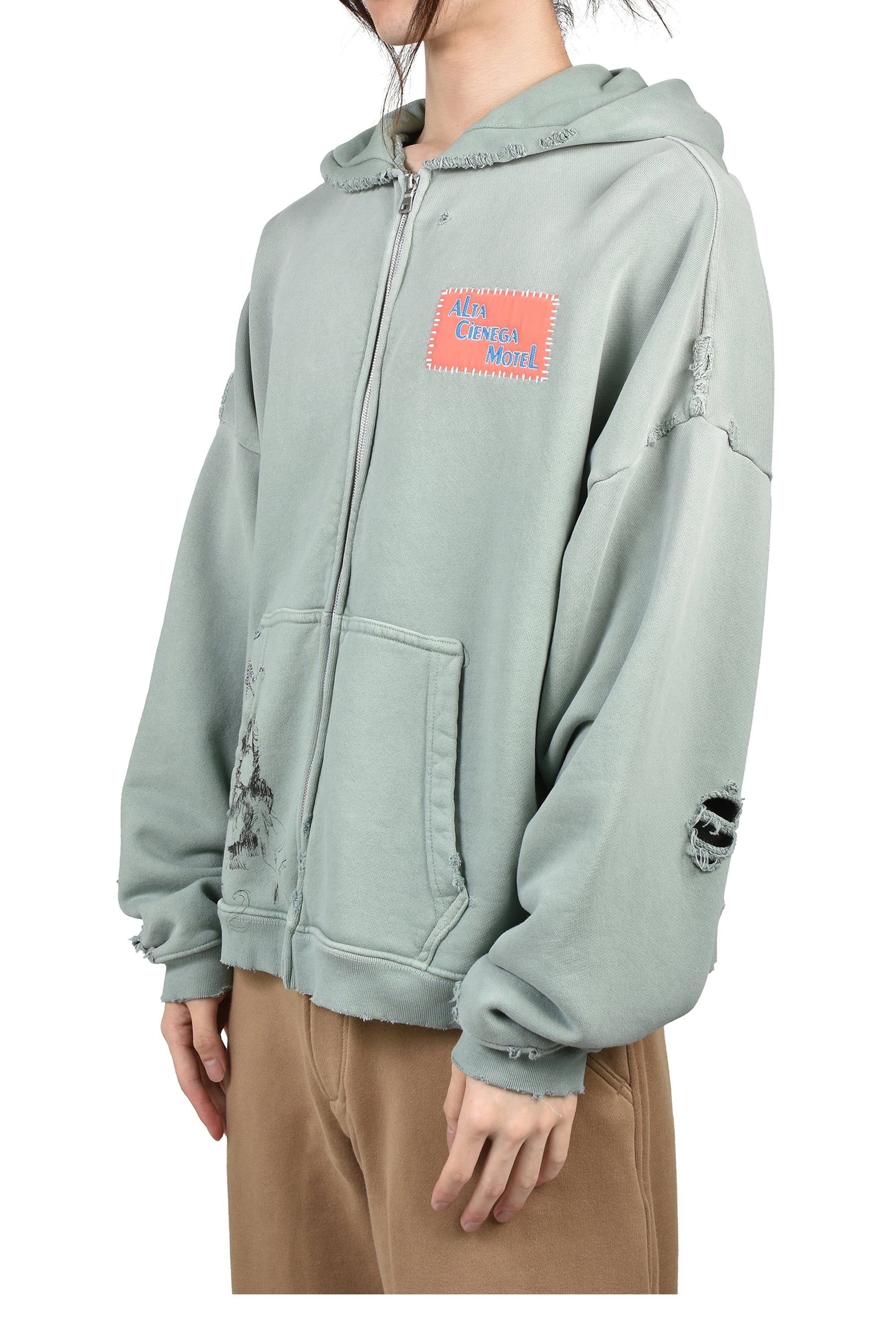 ALTA CIENEGA HOODED SWEATSHIRT / GRN