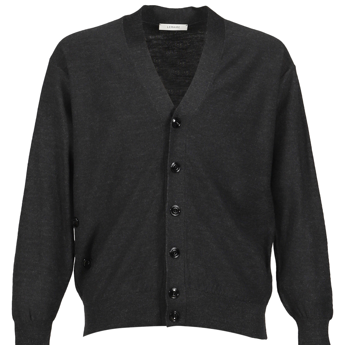 LEMAIRE ルメール FW25 RELAXED TWISTED CARDIGAN / ANTHRACITE