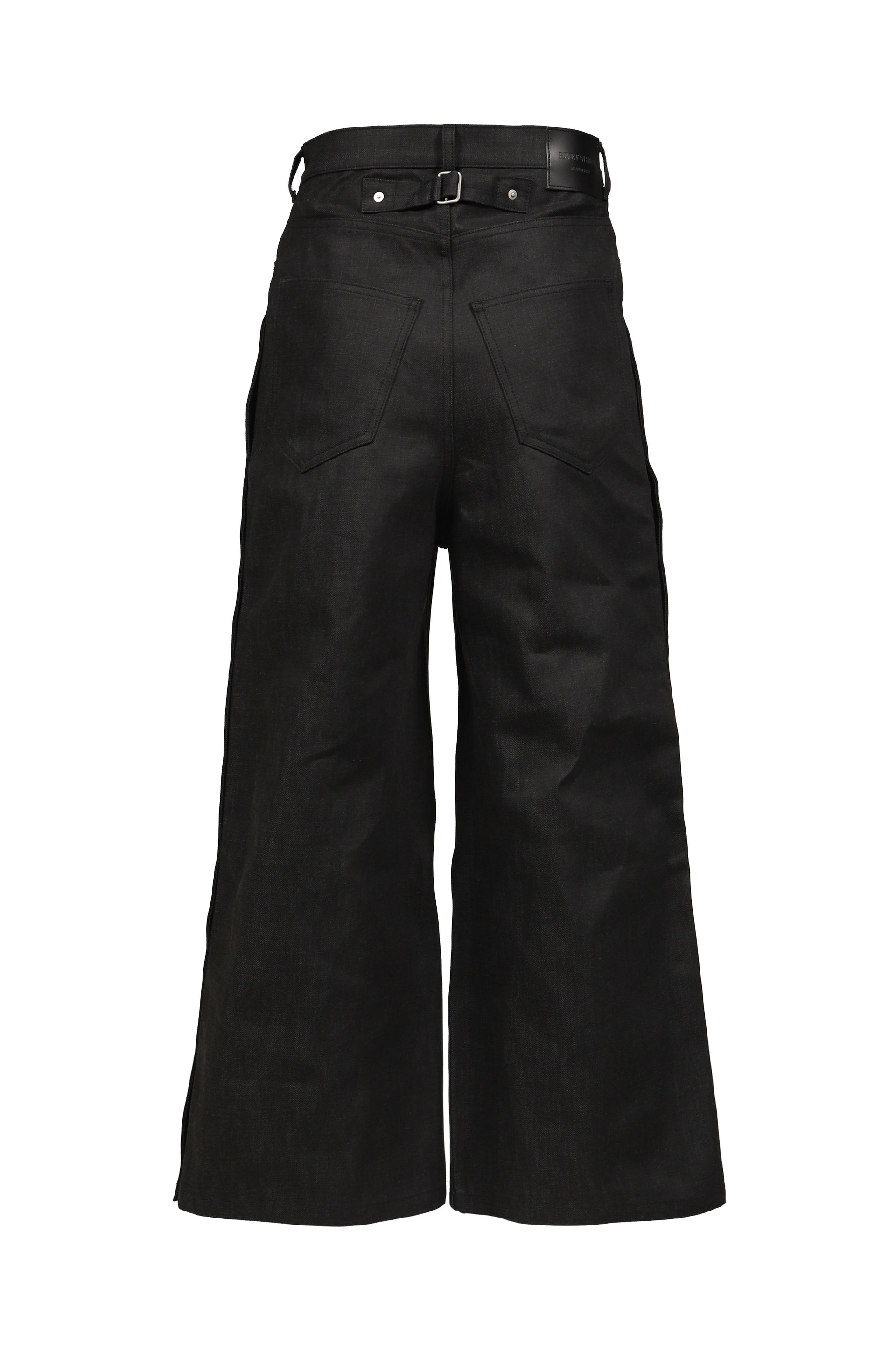 RH SUPER BAGGY SIDE SNAP JEAN / RAW BLK