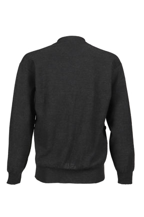 RELAXED TWISTED CARDIGAN / ANTHRACITE