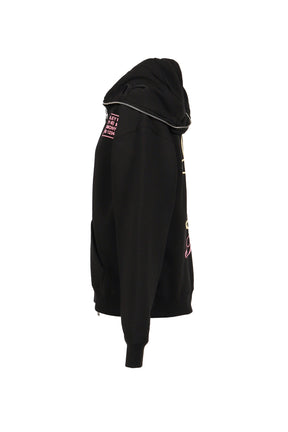 PINK HARMONY &amp; PEACE BUTTERFLY HOODIE / BLK 