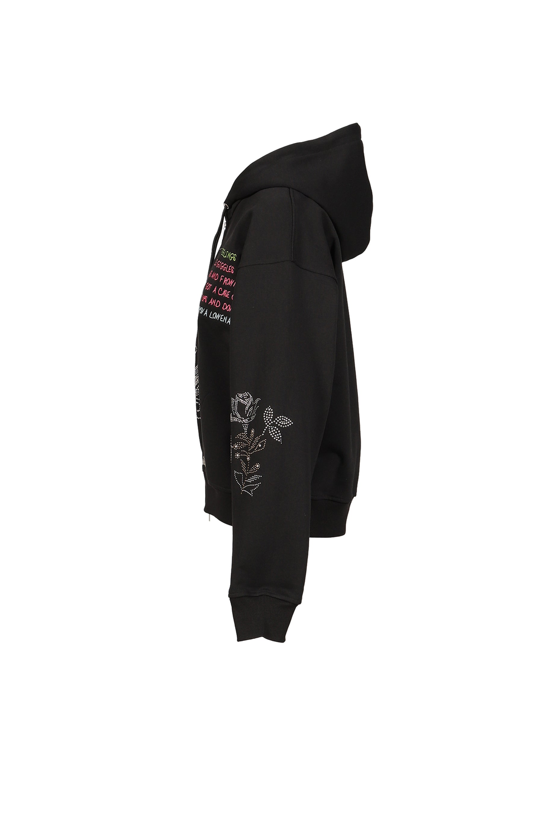 FEELINGS PANIC ZIP HOODIE / BLK