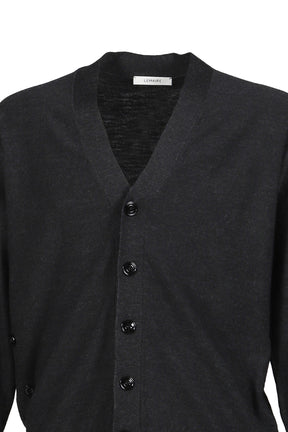 RELAXED TWISTED CARDIGAN / ANTHRACITE