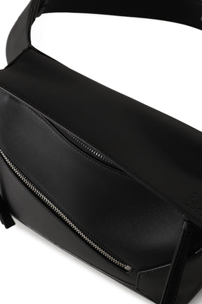 PUZZLE EDGE SMALL BUMBAG / BLK