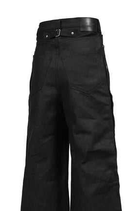 RH SUPER BAGGY SIDE SNAP JEAN / RAW BLK
