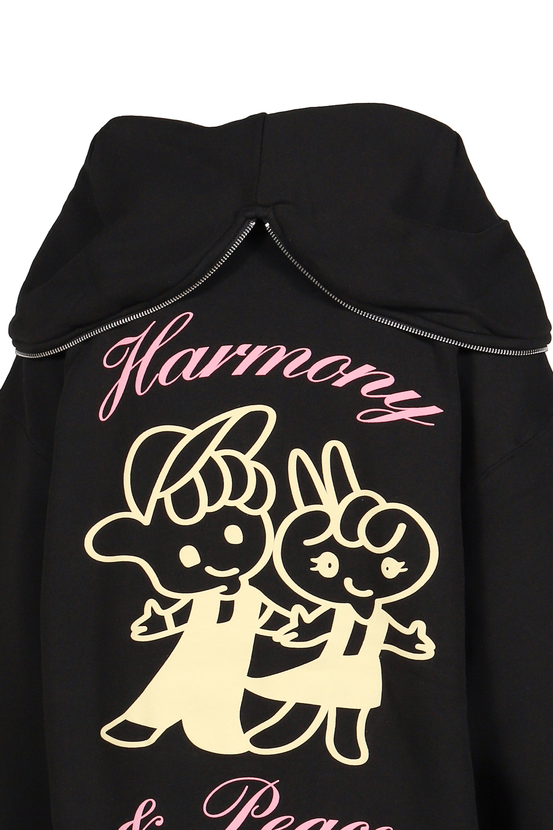 PINK HARMONY &amp; PEACE BUTTERFLY HOODIE / BLK 