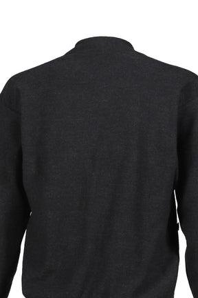 RELAXED TWISTED CARDIGAN / ANTHRACITE