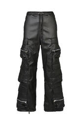 COATING TRIPLE CARGO PANTS / BLK