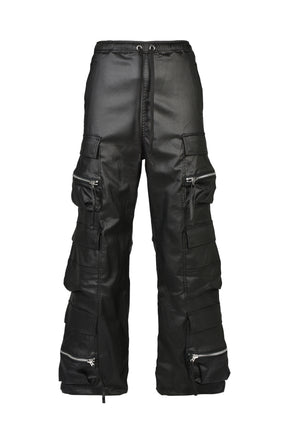 COATING TRIPLE CARGO PANTS / BLK