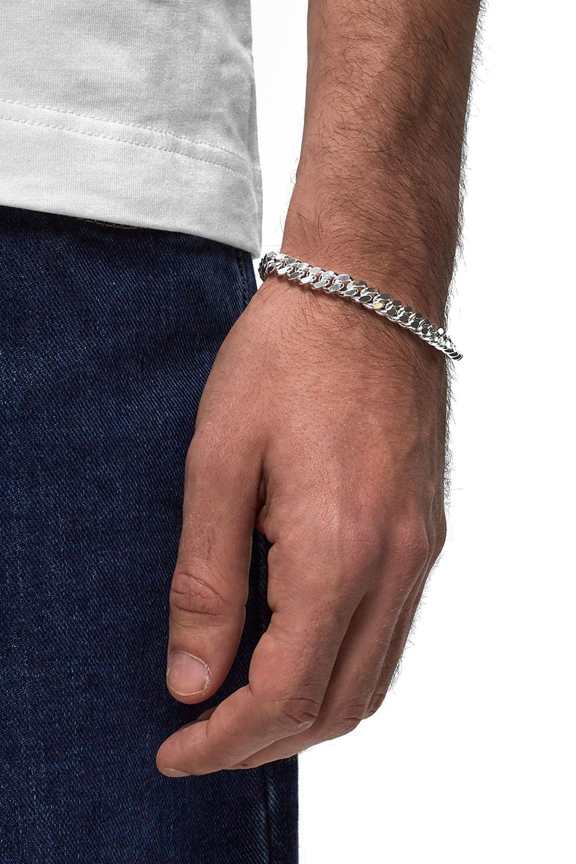 HATTON LABS CUBAN CHAIN BRACELET / SIL