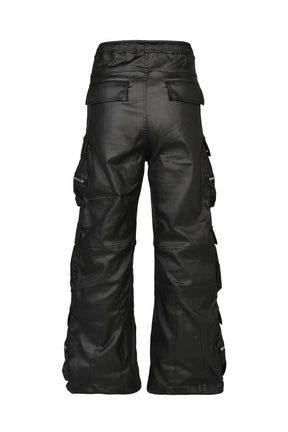 COATING TRIPLE CARGO PANTS / BLK