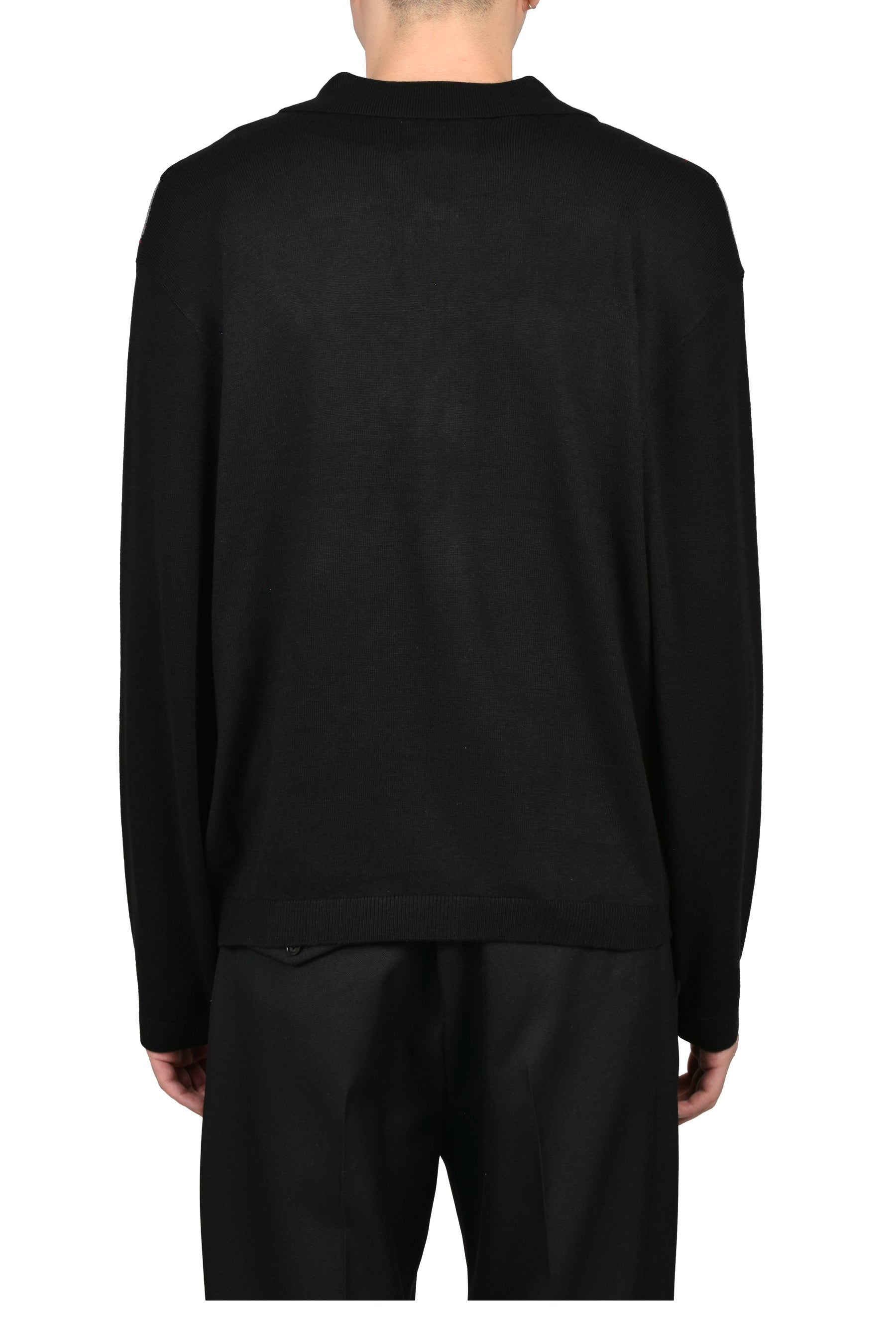 CITIES' ZIP CARDIGAN ARGYLE / BLK