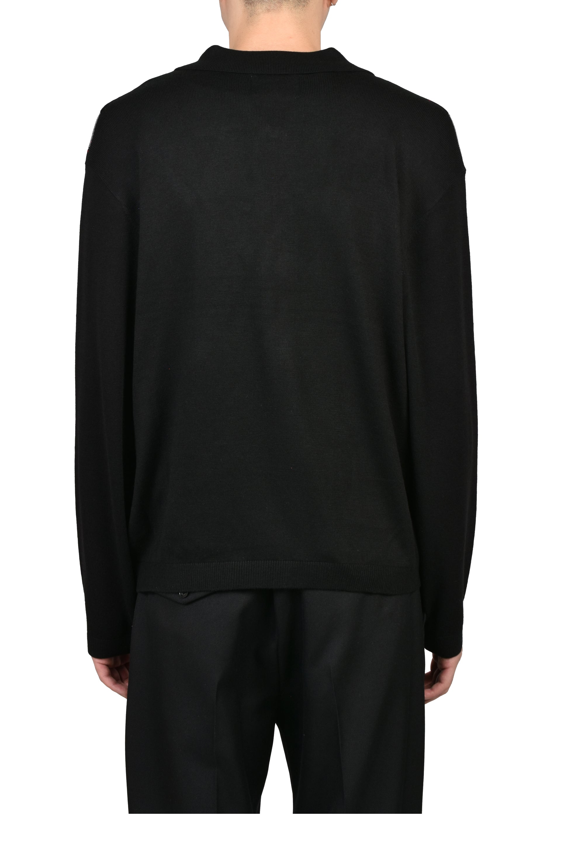 CITIES' ZIP CARDIGAN ARGYLE / BLK