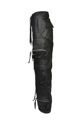 COATING TRIPLE CARGO PANTS / BLK
