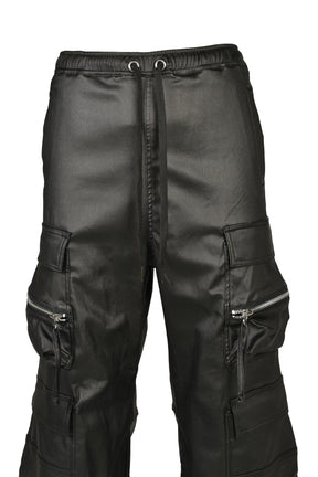 COATING TRIPLE CARGO PANTS / BLK