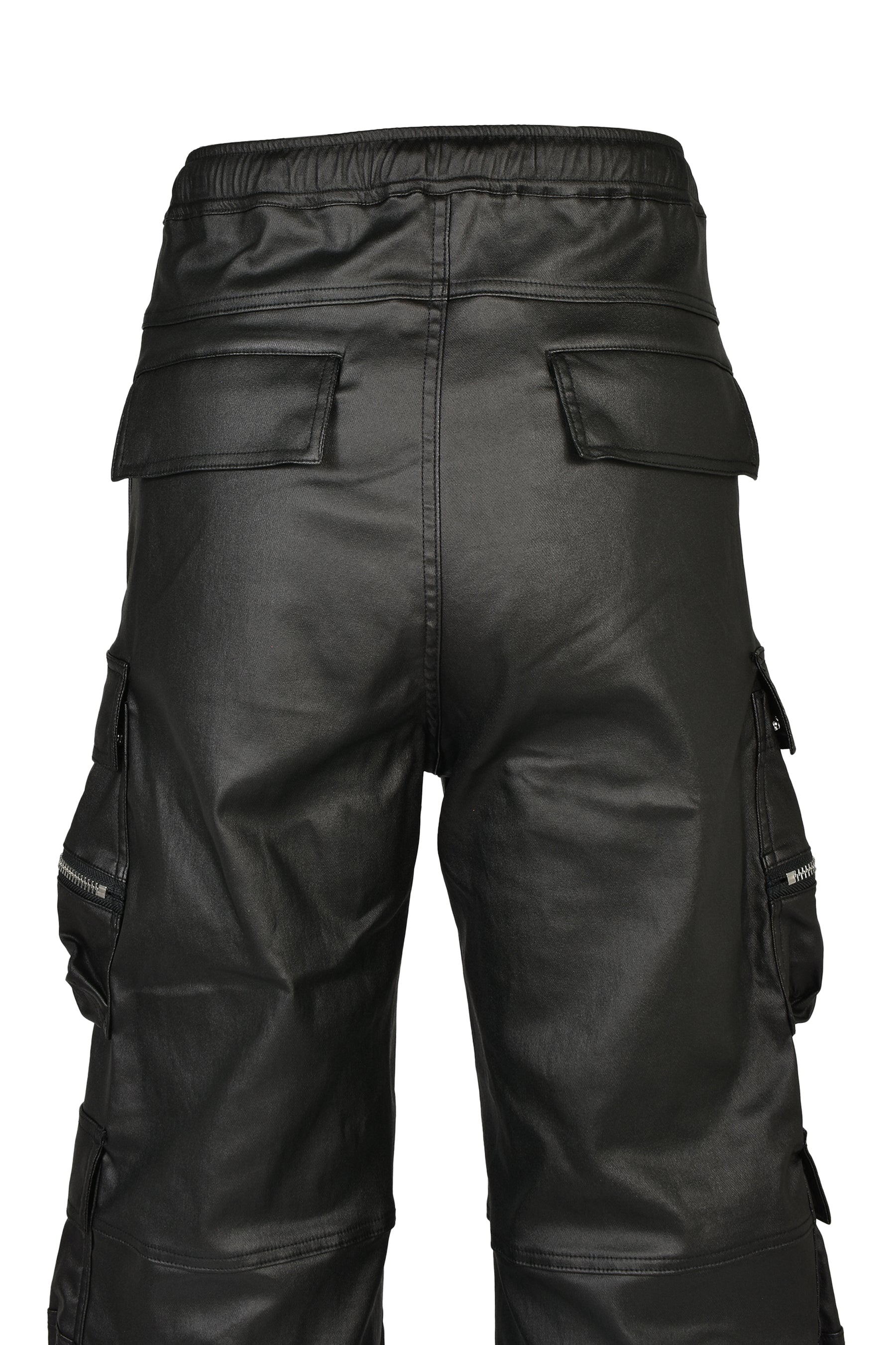 COATING TRIPLE CARGO PANTS / BLK