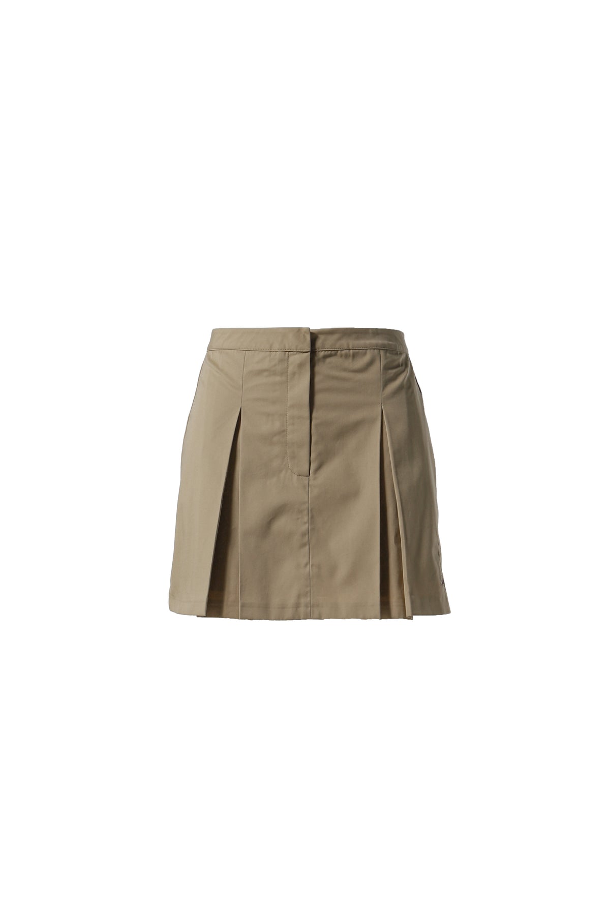 VENDOME DOUBLE PLEAT SKIRT / BEIGE