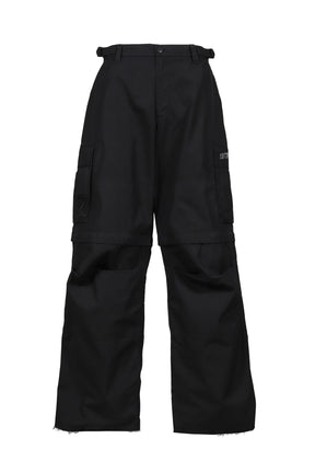 DOUBLE-EDGED SWORD'' CARGO PANTS / BLK
