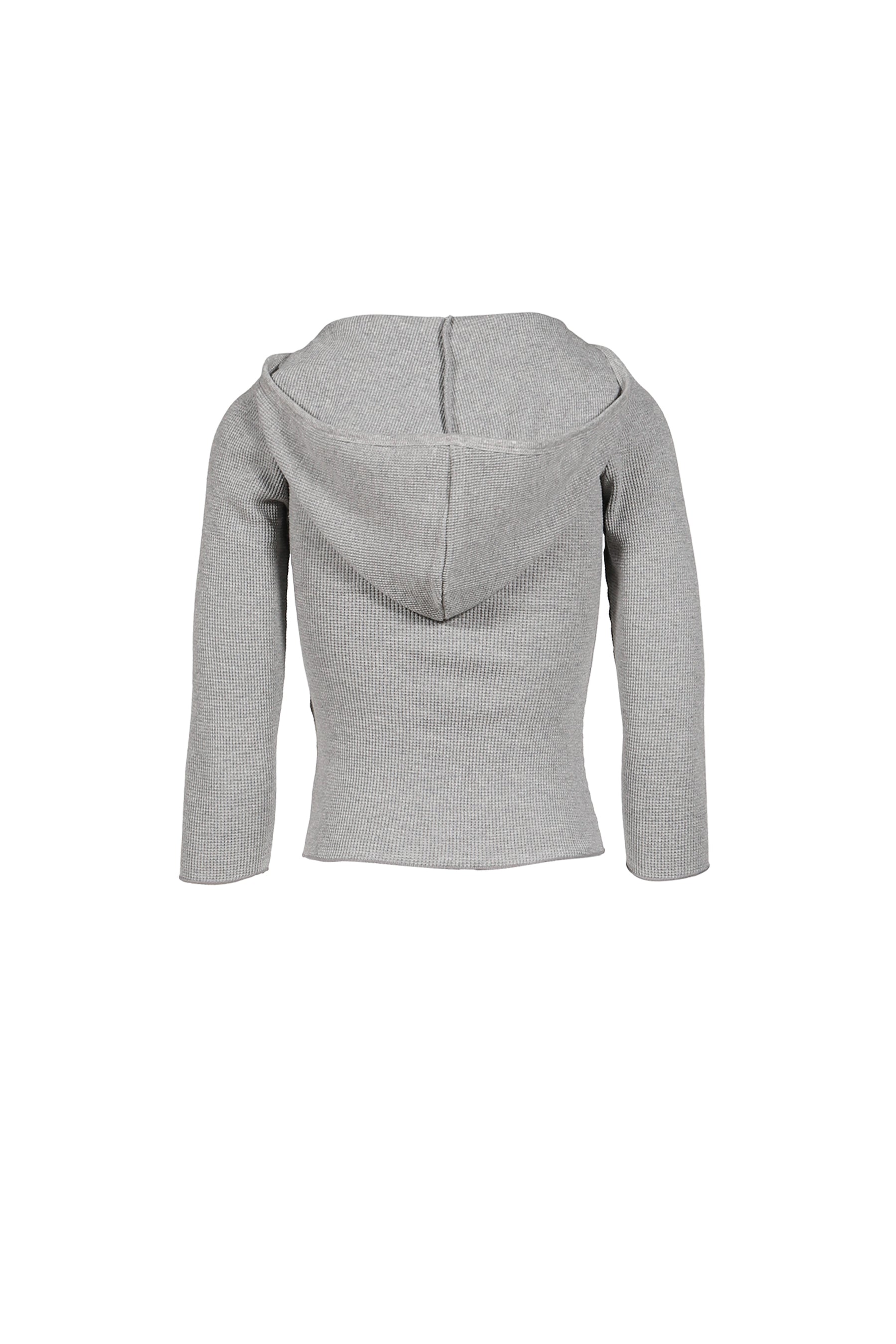 3/4 G WAFFLE BUTTON FLY TEE / GRY