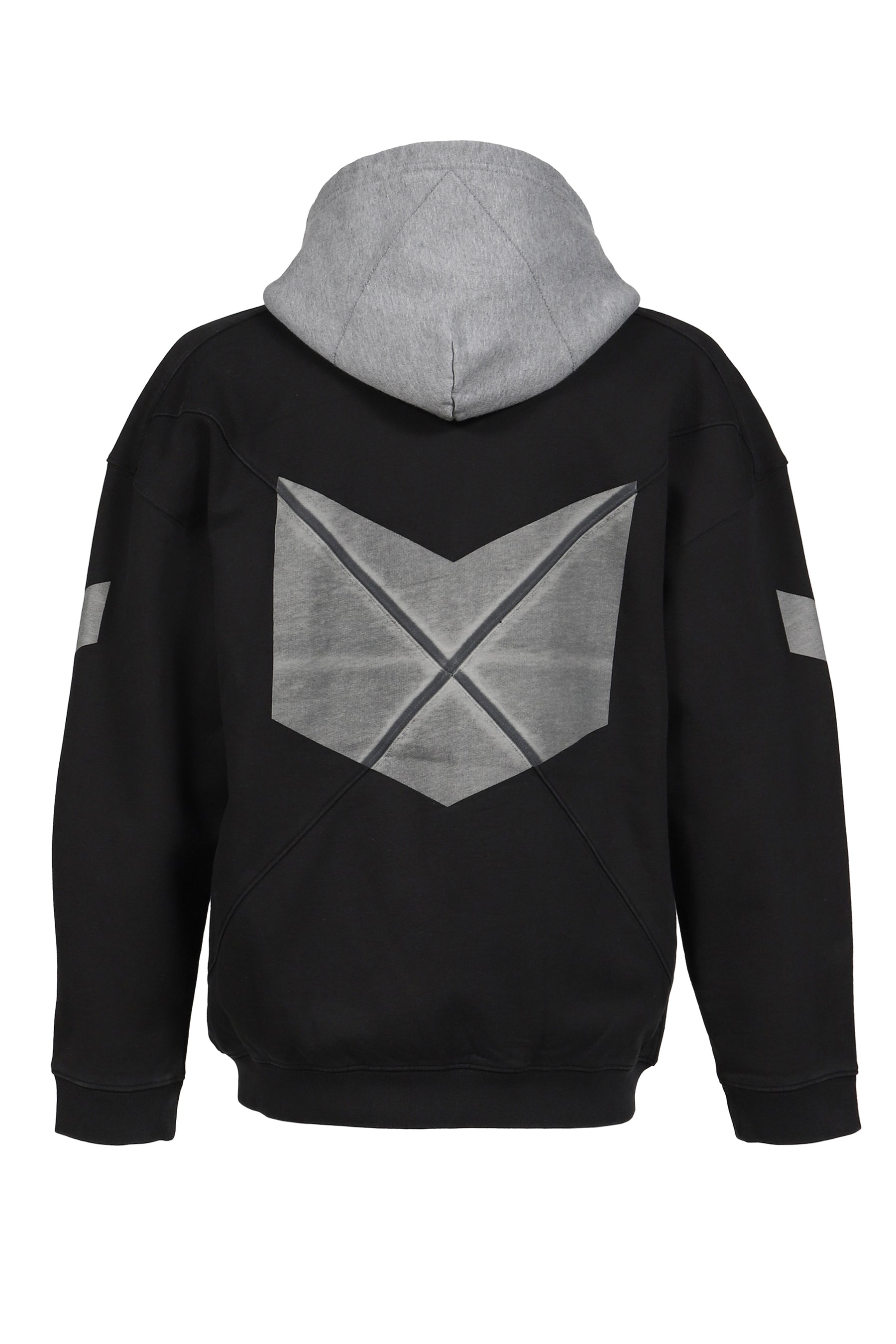 ARCH LOGO ZIP HOODIE / BLK GRY