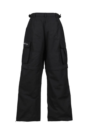 DOUBLE-EDGED SWORD'' CARGO PANTS / BLK