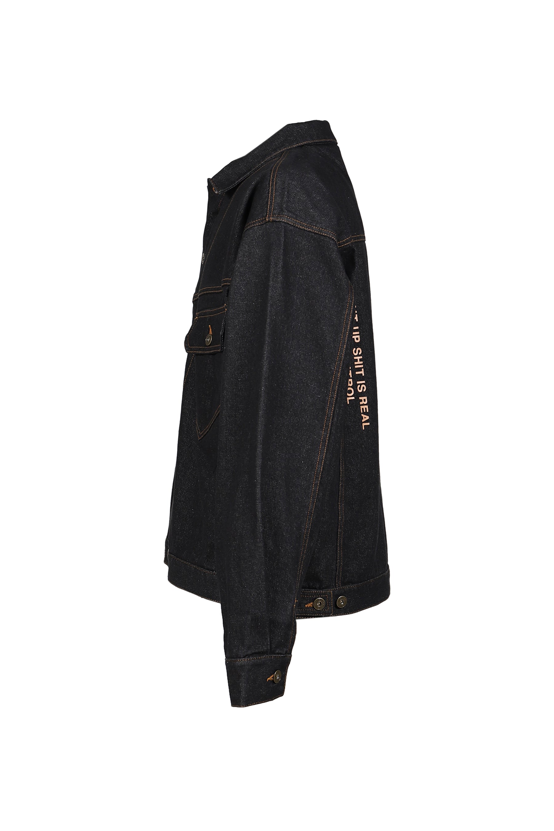 DENIM JAKCET / BLK