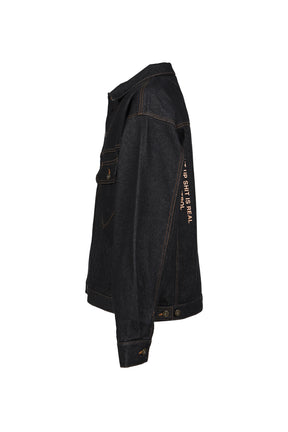 DENIM JAKCET / BLK