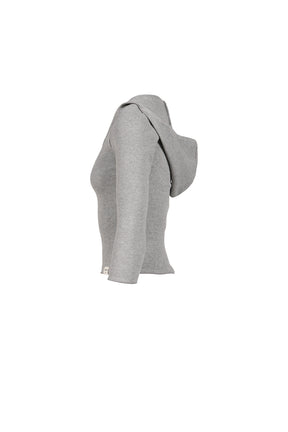 3/4 G WAFFLE BUTTON FLY TEE / GRY