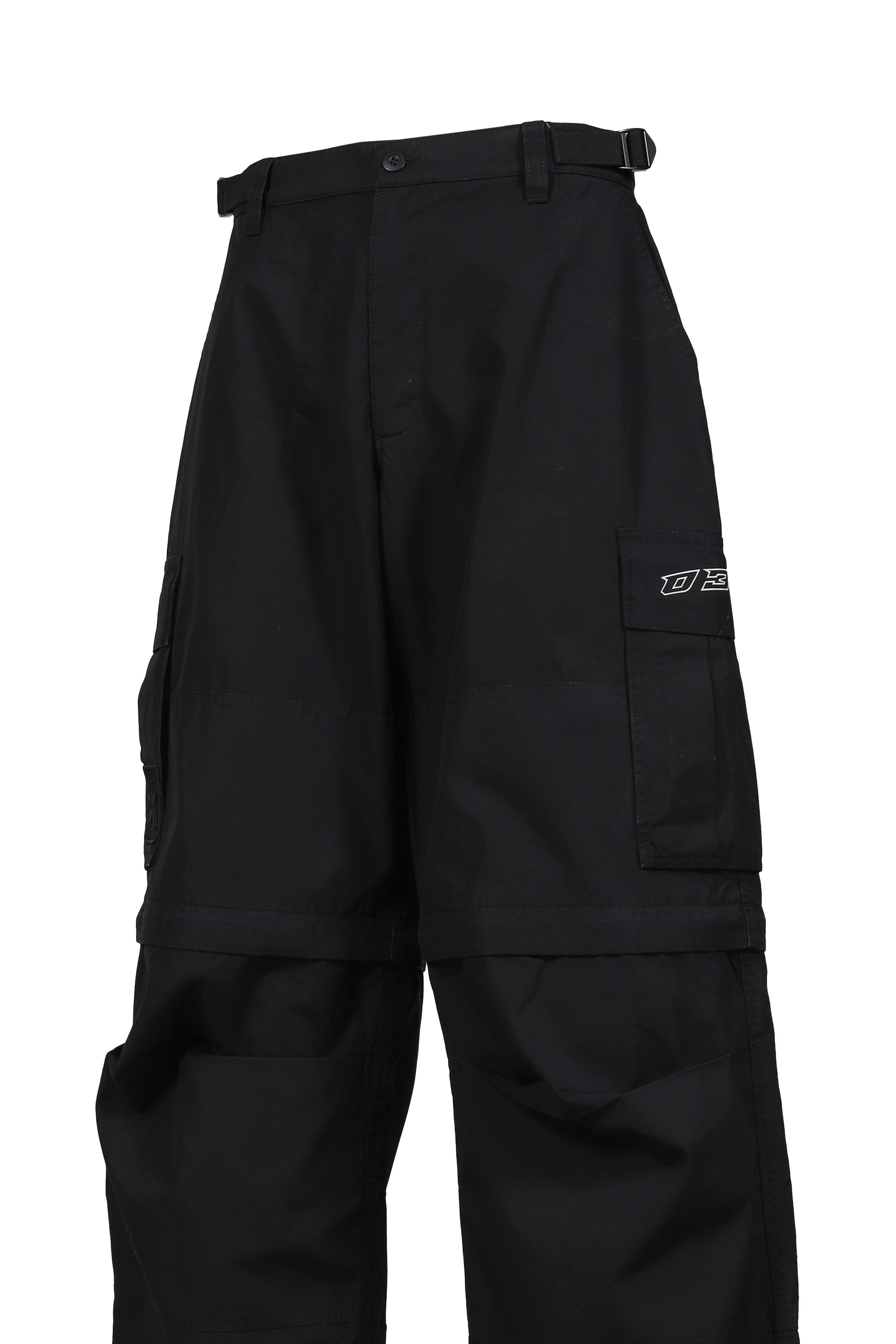 DOUBLE-EDGED SWORD'' CARGO PANTS / BLK