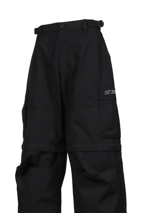 DOUBLE-EDGED SWORD'' CARGO PANTS / BLK