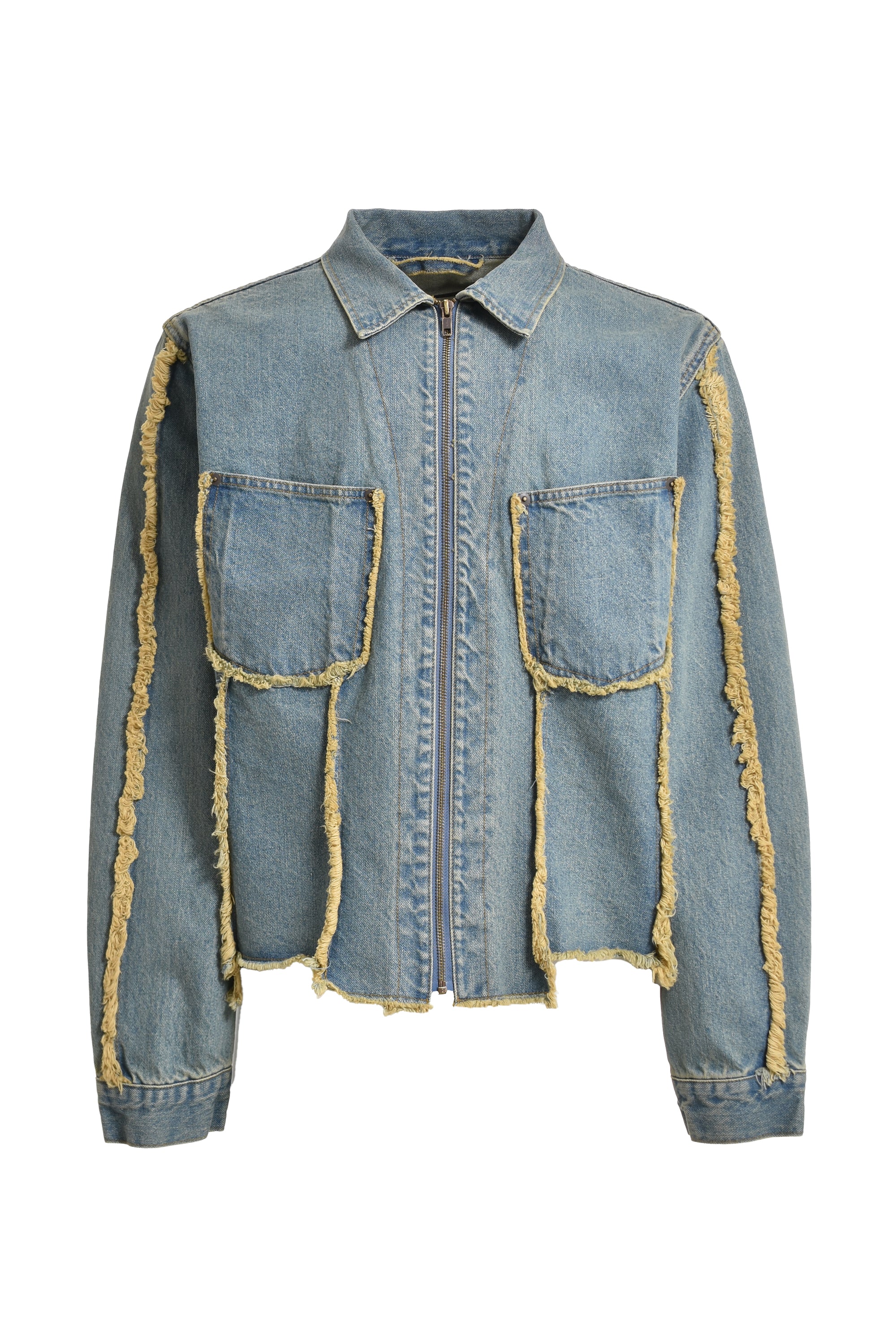 JUN/NAKAYAMA ジュンナカヤマFW23 PANEL DENIM JACKET / IND -NUBIAN