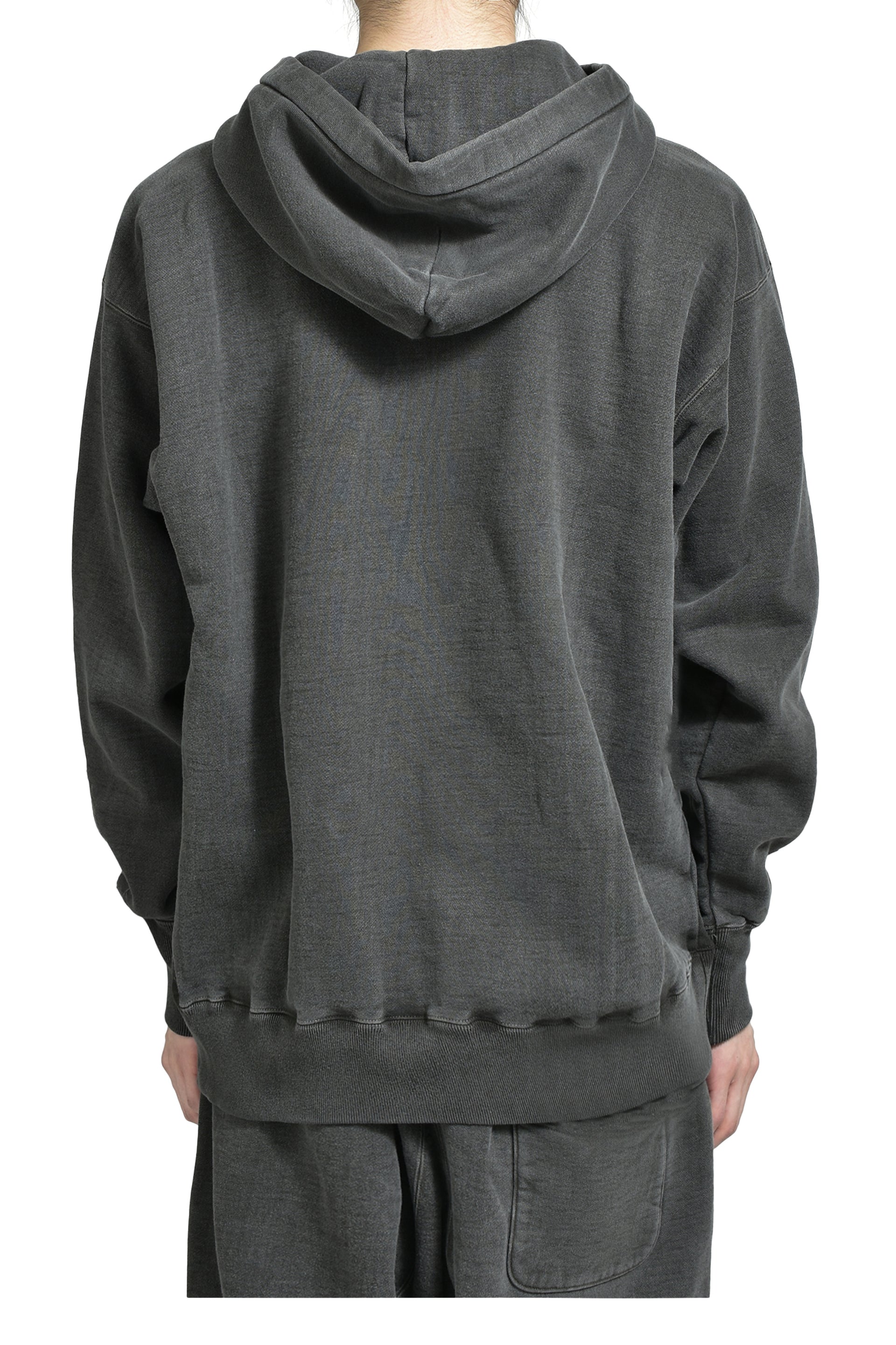 LASTMAN HAND EMBROIDERY HOODIE "DECO" / BLK. SIL