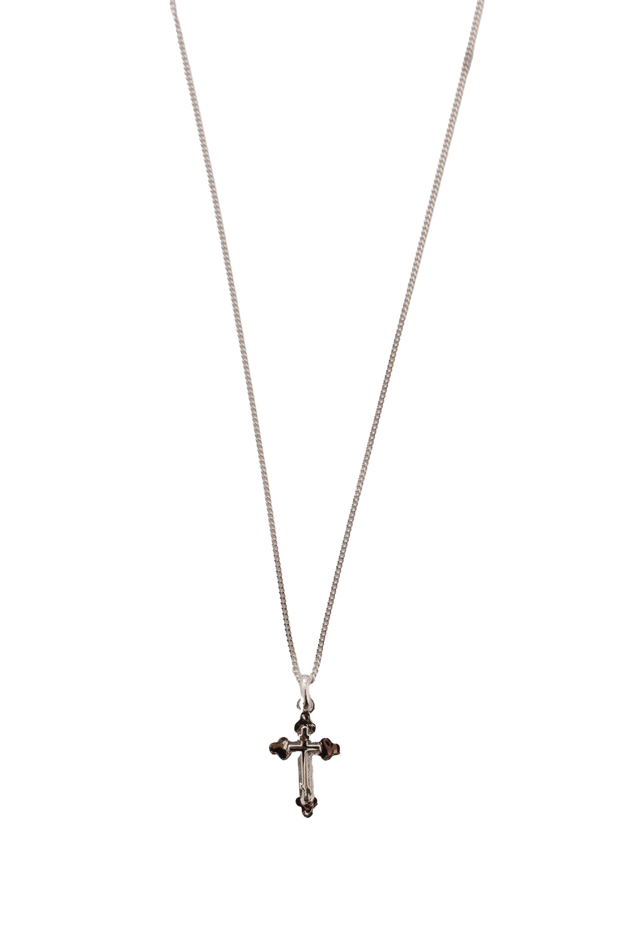 GHOST FW23 SHAKUR CROSS NECKLESS / SIVER -NUBIAN