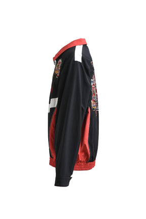 A.I. PATCHES EMBRIDERY TRACK JACKET / BLK
