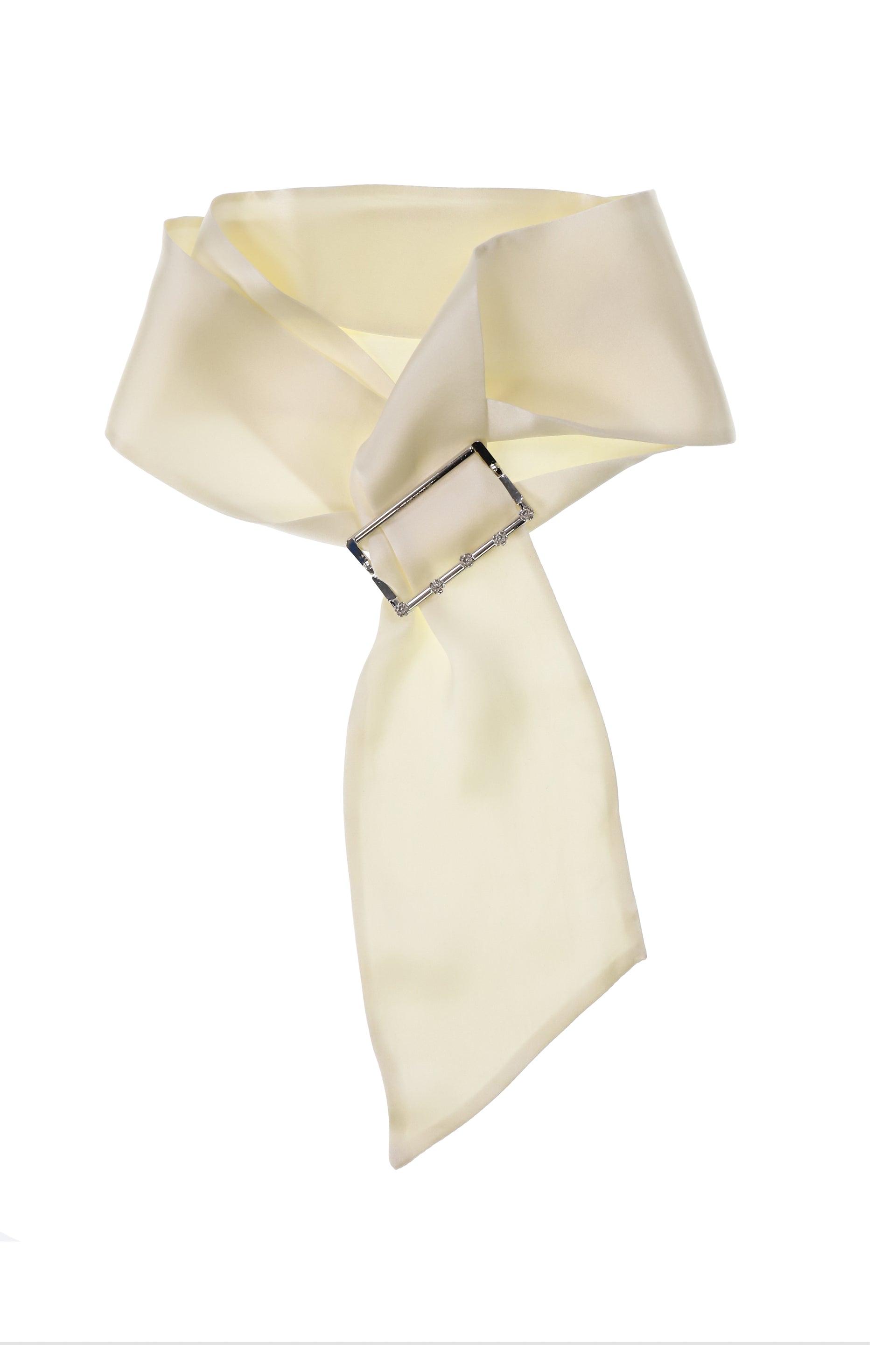 SILK JEWEL SCARF 02 / WHT
