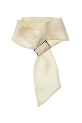 SILK JEWEL SCARF 02 / WHT