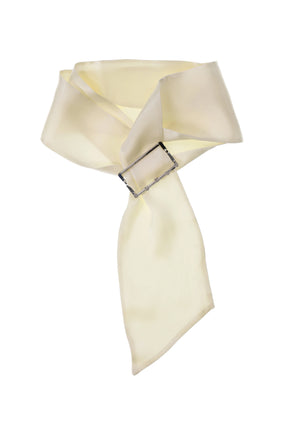 SILK JEWEL SCARF 02 / WHT