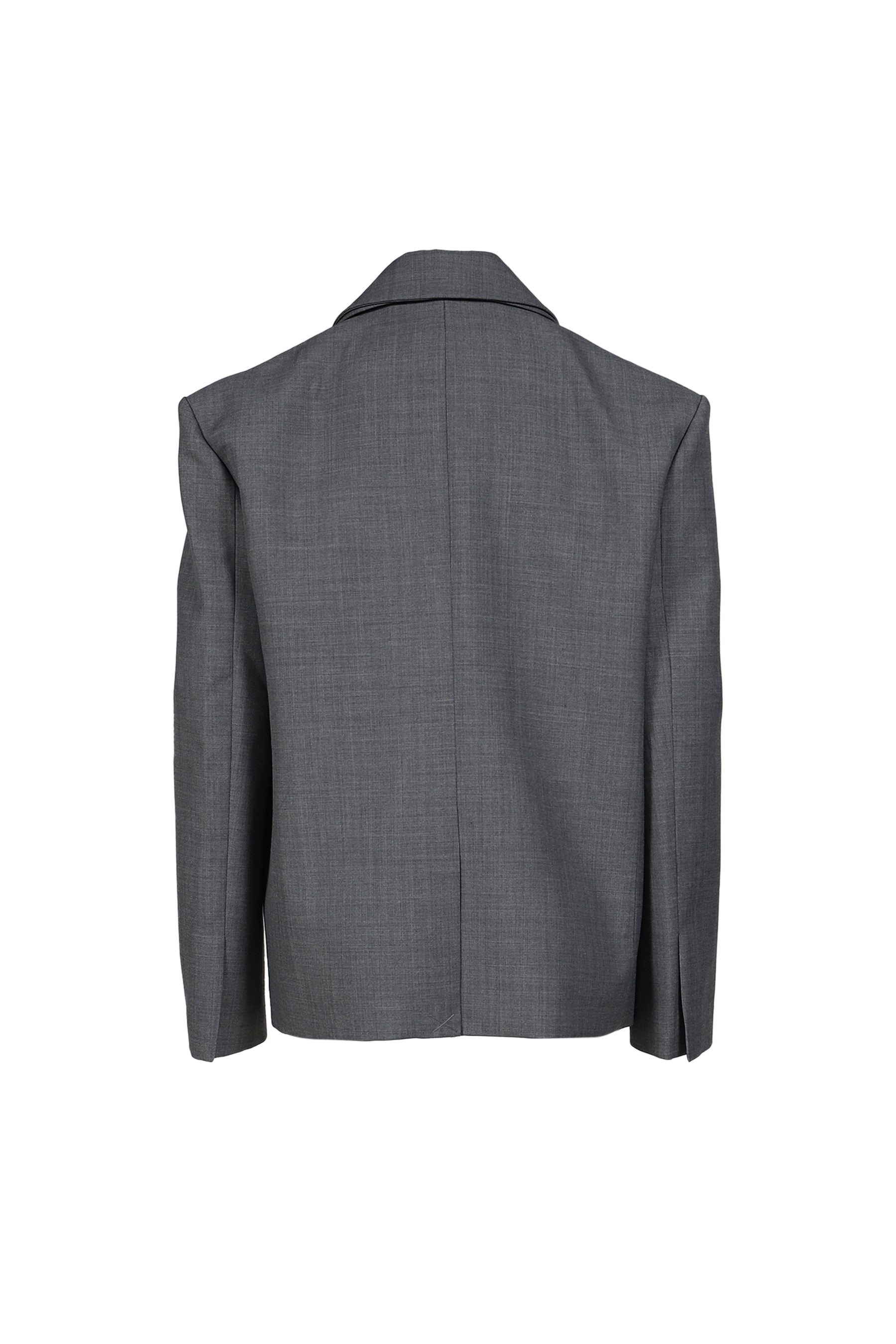 SHUSHU TONG シュシュトン SS26 PEAK LAPEL OVERSIZED BLAZER / GRY
