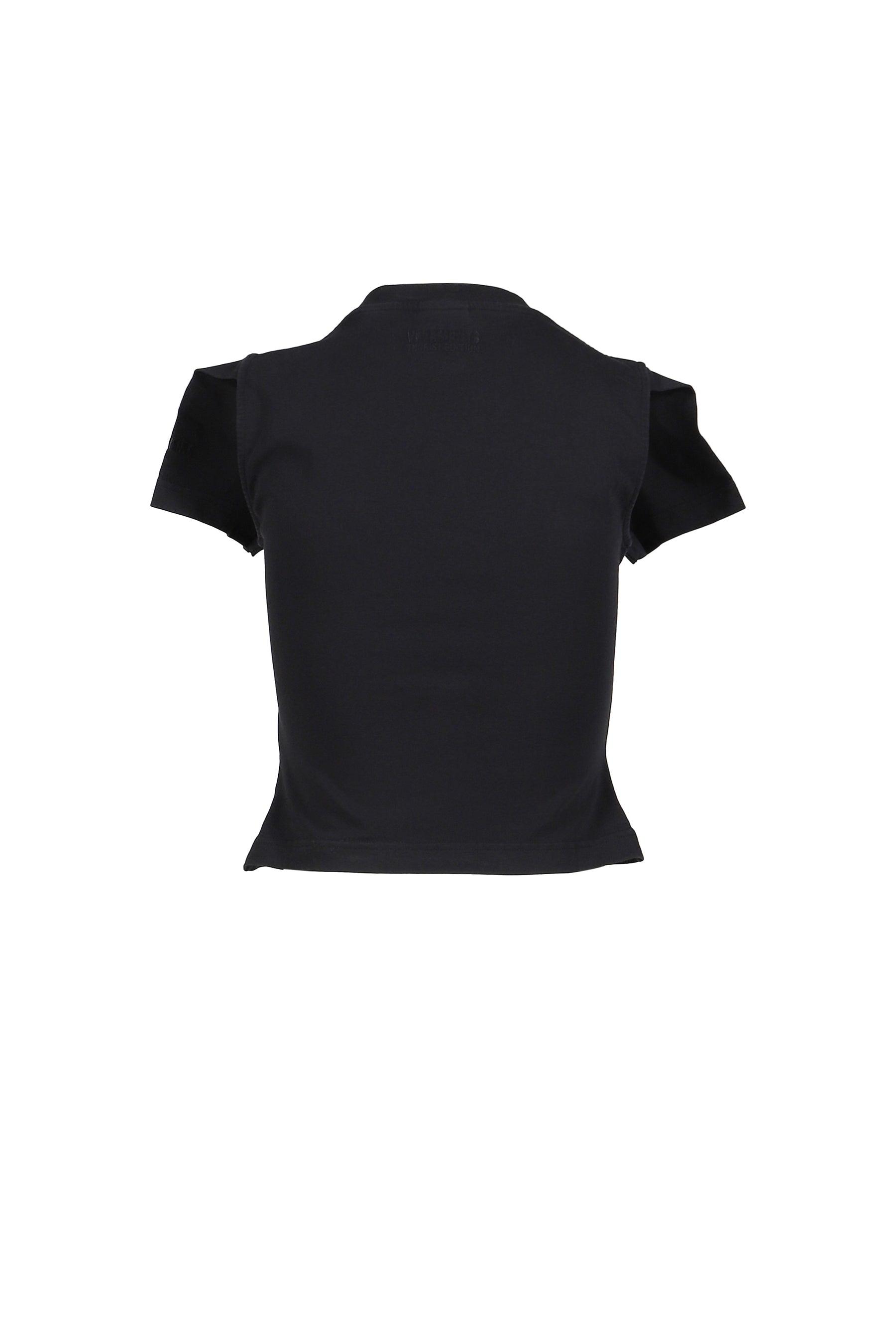 PARIS TOURIST FRONT SLEEVE BABY T-SHIRT / BLK